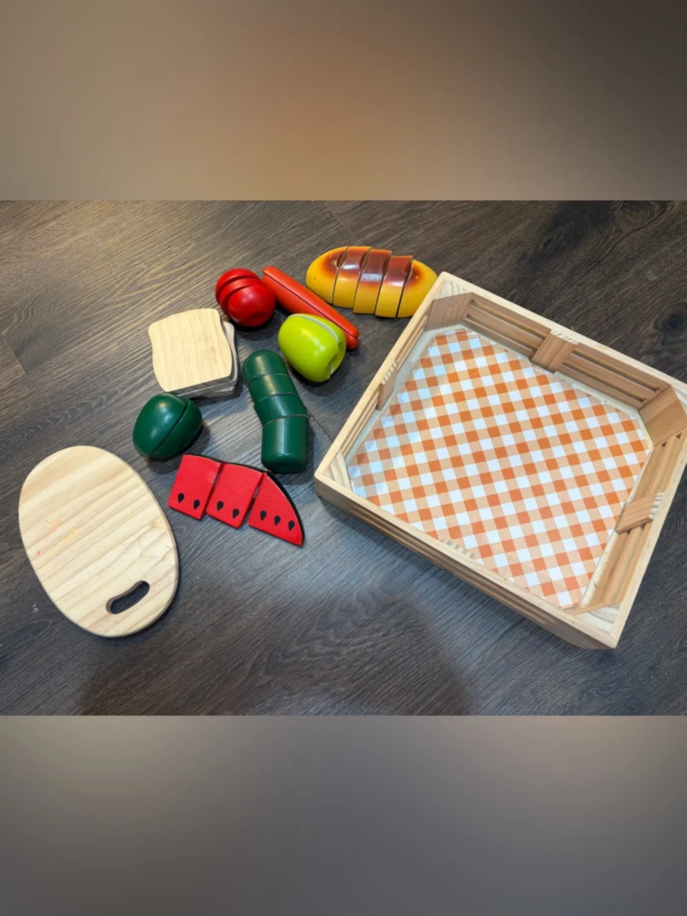 Melissa & Doug Wooden Food Cutting Partial Set